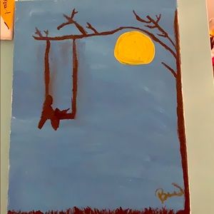 This is a silhouette painting $10